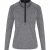 TriDri Ladies Long Sleeve Performance 1/4 Zip Top - Black Melange/Black-tr120