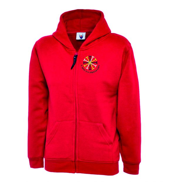 Crwys Primary School Zipped Hoodie
