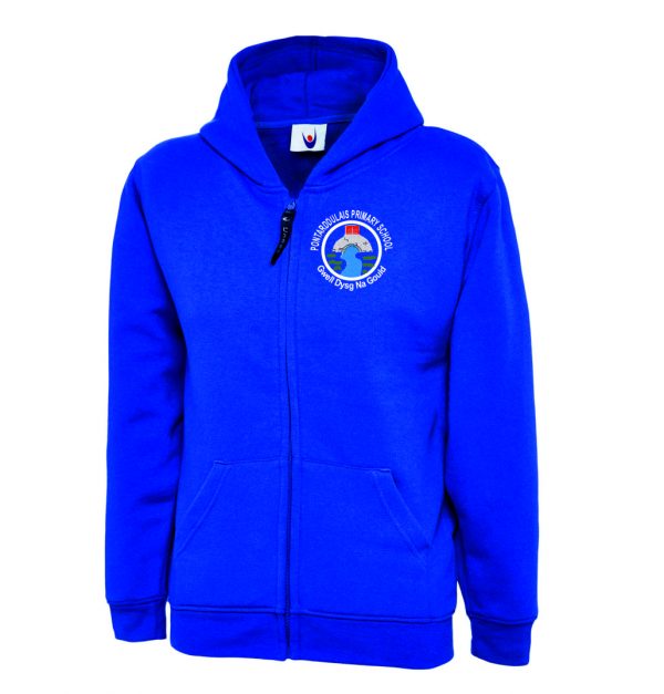 Pontarddulais Primary School Zipped Hoodie