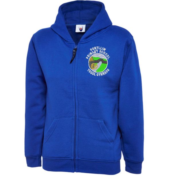 Pontlliw Primary School Zipped Hoodie