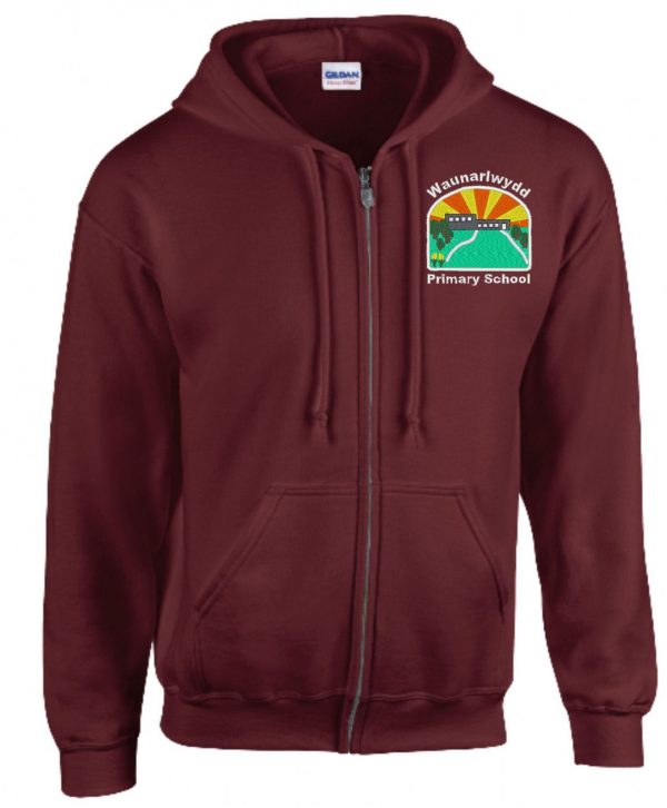 Waunarlwydd Primary School Zipped Hoodie