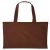 Plain Shopper Bag - Dark Brown